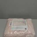 My World Pleated Solid Duvet Sets Blush and Silver Grey Polyester 2-Piece Twin XL Duvet Set, Solid Color Themed, for Kids, OEKO-TEX Certified