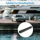 Nisorpa 3.3ft Rubber Dock Bumper Heavy Duty Boat Bumpers for Docking Adsorbing Shock Extruded Bumper for Parking Spots,Boat Docks, Loading Docks Marinas-39.4"(L) x 3.94"(W) x 3.94"(H),Black