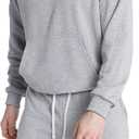 Tuveke Sweat Suits For Men Set 2 Pcs Hoodie Jogger Sweatsuits (Medium, Grey)
