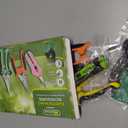 3 Pack Garden Pruning Shears Stainless Steel Blades Handheld Pruners Set with Gardening Gloves