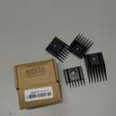 4 Pieces Professional A5-Style Animal Clipper Attachment Guard Guide Cutting Combs Set 76926-900, 1/8", 1/4", 3/8", 1/2", Compatible with Oster Classic 76 A5 Andis AG BG Wahl KM Pet Groomers (Black)