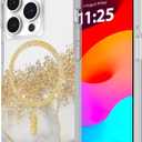 Case-Mate iPhone 15 Pro Case - Karat Marble [12ft Drop Protection] [Compatible with MagSafe] Magnetic Cover with Cute Bling Sparkle for iPhone 15 Pro 6.1", Anti-Scratch, Shock Absorbent, Slim Fit