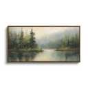 InSimSea Extra Large Framed Vintage Wall Art, Living Room Country Farmhouse Decor, Forest Woodland Retro Landscape Canvas Prints, Retro Scenery Long Picture for Bedroom Above of Bed, 20x40inch