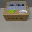 KAMIER Watch Case with Combination Lock - 4 Watch Storage and Jewelry Organizer - Watch Travel Case for Ring and Watch Storage, PU Leather Travel Watch Case, Ideal for Gift (With Gift Box), Brown