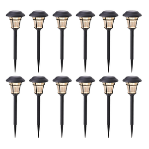 MAGGIFT 12 Pack Solar Pathway Lights Outdoor Solar Garden Lights for Patio, Yard, Driveway