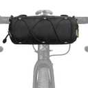Rhinowalk Bike Handlebar Bag, Bicycle Front Bag Frame Storage Roll Bag Mountain Road Bikes Commuter Shoulder Bag Professional Cycling Accessories