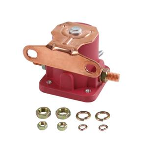 JDMSPEED New Red Solenoid Relay 12V Heavy Duty Replacement for Ford Starter Car Truck Replaces SW3, SNL135, B-6A-11450A, D2AF11450AA, 50-430, C6AF, C7AF, C3912, C9AF Hot Rod Starter Relay Solenoid