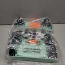 Folding Hand Truck 500lbs, Portable Heavy Duty Dolly Cart, 6 Wheels Collapsible Luggage Cart with 2 Elastic Ropes - Compact Trolley Cart for Easy Moving - Ideal Hand Cart for Travel and More (1.70, Green)