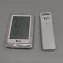 Indoor Outdoor Thermometer Hygrometer Wireless Weather Station, Temperature Humidity Monitor Battery Powered Inside Outside Thermometers with 330ft Range Remote Sensor and Backlight Display (White/Grey)