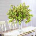 Hananona 10 Pcs Babys Breath Green Flowers Artificial Gypsophila Flowers St. Patrick's Day Fake Silk Flowers for Home Decor Spring Floral Arrangement Table Centerpieces