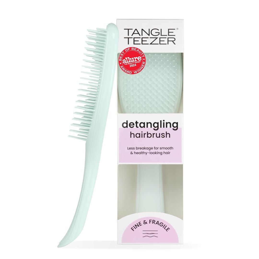 Tangle Teezer Fine & Fragile Ultimate Detangler Brush, Dry & Wet Hair Brush to Detangle & Reduce Breakage, Ice Blue (Regular)