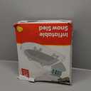 QPAU Snow Sled with Premium Canvas Cover, 2 Person Inflatable Heavy Duty Snow Tube with Reinforced Handles, Snow Sleds for Kids and Adults, Winter Toboggan Outdoor Toys Gifts for Family