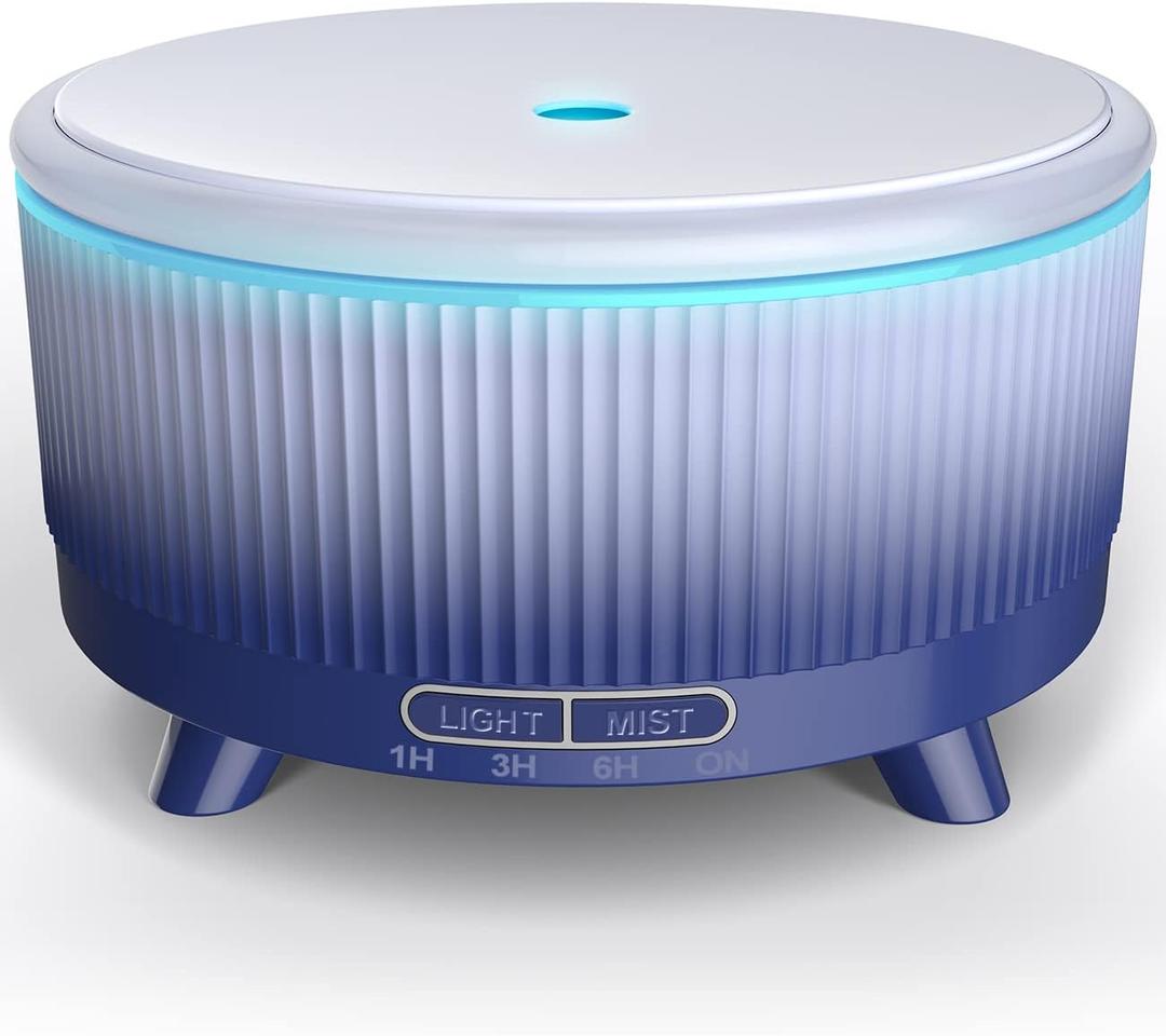 Diffusers for Essential Oils Large Room, 500ml Aromatherapy Diffuser Gradient - Dark Blue