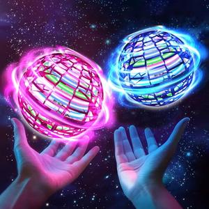Upgraded 2 Pack Flying Orb Ball 2025 Hover Orb Galaxy Boomerang Ball Cosmic Floating Globe Magic Galactic Flying Spinner Balls Hand Drone Fidget Toys for Kids Ages 6+ Year Old Boys Girls BP