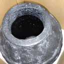 Kokrose Black Terracotta Vase, Black Vases Home Decor for Centerpieces, Large Vintage Rustic Flower Vase for Home Decor, Pottery Ceramic Vases, Table Top Fireplace Mantel Decor