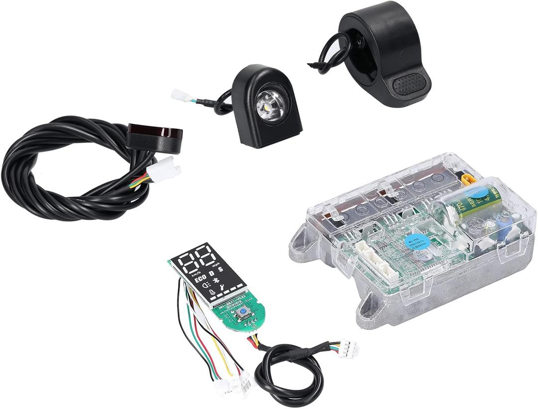 HUIOP Electric Scooter Motherboard Controller BT Digital Display with Accelerator Front and Rear Light Compatible with M365/PRO Electric Scooters