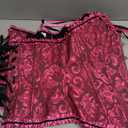 Women's Lace Up Corset Boned Floral Over bust Lingerie Bustier Bodyshaper Size L