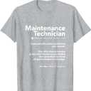 Job Definition Funny Sarcastic Maintenance Technician Wizard T-Shirt, Size Small
