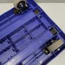 Folding Hand Truck, 500 LB Heavy Duty Luggage Cart, Utility Dolly Platform Cart with 6 Wheels & 2 Elastic Ropes for Luggage, Travel, Moving, Shopping, Office Use, Blue