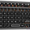 Mini Keyboard with Touchpad, Bluetooth + 2.4G Dual-Mode Ultra-Thin Portable Keyboard | Rechargeable Keyboard with 7-Color Backlit for Tablet/PC/phone/TV