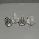 Heavy Duty Reusable Suction Cup Hooks for Shower - No Drill Bathroom/Glass/Mirror/Tiles & Metal Surfaces,and Smooth Non-Porous Surfaces for Towels, Robes, Loofahs (4, Brushed Nickel)