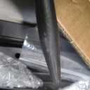 Outdoor Garden Hose Holder, Black Metal Freestanding Water Pipe Hanger, Rustproof Weather Resistant Storage Rack, 45-Inch Height