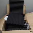 52 Pack Acoustic Panels 1 X 12 X 12 Inches - Acoustic Foam - High Density- Soundproof Studio Wedges - Charcoal
