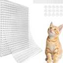 Mardili 12 Packs Scat Mat for Cats,Cat Spike Mat with 13X16 inches,Cat Repellent Mat Deterrent Indoor& Outdoor,Training Pads Keep Cats and Dogs Off Couch, Bed