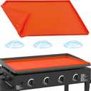 Silicone Griddle Mat for Blackstone 36 Inch, Heavy Duty Food Grade Silicone Griddle Cover, Griddle Accessories for Blackstone Grill, All Season Protective Cover (Orange)