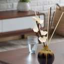 25pcs White and 25pcs Brown Rattan Reed Diffuser Sticks Replacement Rattan Reed Diffuser Refill Sticks (White+Brown)