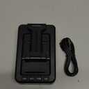 Cell Phone Stand with Wireless Bluetooth Speaker and Anti-Slip Base HD Surround Sound Perfect for Home and Outdoors with Bluetooth Speaker for Desk Compatible with iPhone/ipad/Samsung Galaxy (Black)