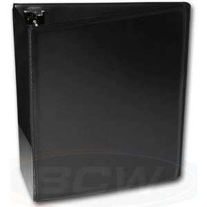 BCW 1-ALB3C-PL-BLK 3 Inch Album - Plain - Black
