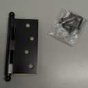 Nostalgic Warehouse Ball-Tip Residential Door Hinge with Square Corners (4" x 4" - Square, Oil Rubbed Bronze)