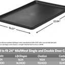 MidWest Homes for Pets 24-Inch Replacement Pan, Measures 22.84 x 16.67 x 1 Inches, Universal Leak-Proof Tray for Dog Crates & Multi-Purpose Use, Fits Most Standard 24" Wire Crates