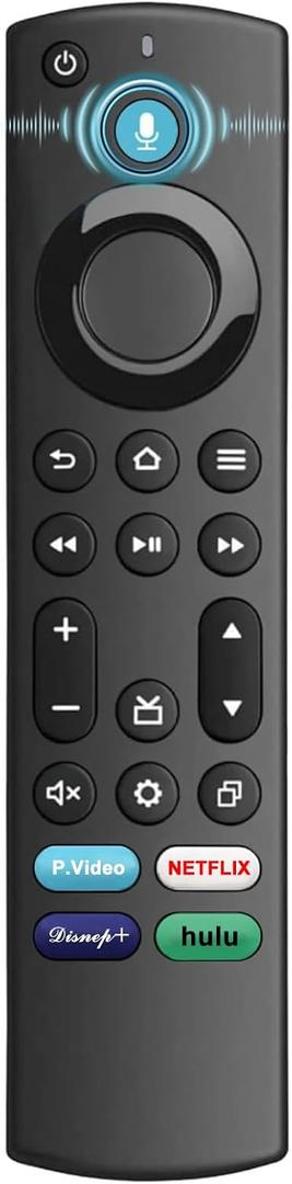 Voice Remote Control Replacement for Smart Tv(Toshiba, Insignia, AMZ Onmi, Pioneer), Compatible for Tv Stick(4K, 2nd Gen, 3rd Gen, Life), for AMZ Smart Tv Cube