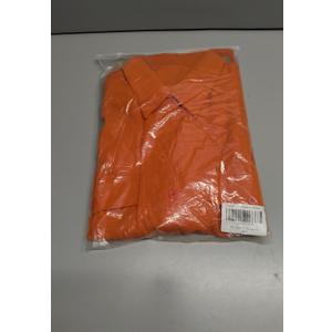 Womens Summer Two Piece Outfits Casual Short Sleeve Button Down Shirts Top and High Waisted Shorts 2 PC Sets Orange S (Orange, Small)