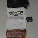 racico Computer Blue Light Blocking Glasses Blue Light Glasses Men Women, Anti Blu-Ray Clear Gaming Glasses Lenses (A1 Mattle Black/Tea/Clear)
