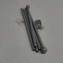 Curtain Rods for Windows 48 to 84-92 inch, 5/8" Brushed Nickel Curtain Rod, Stainless Steel Small Curtain Rods for Bedroom, Living Room,Kitchen,Farmhouse, Outdoor Curtain Rod Silver