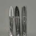 9-Inch Serving Tongs Silicone Tongs, Set of 3 (Black White Gray)