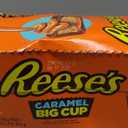 REESE'S Big Cup Caramel Milk Chocolate Peanut Butter Cups, Candy Packs, Halloween Candy, 1.4 oz (16 Count), Best By 11/2025