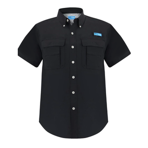 Men's UV UPF 50+ Fishing Shirts for Men Sun Protection Breathable Fast Dry SPF Hiking Short Sleeve Shirt, Large