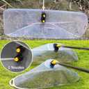 Drift Guard with Flat Sprayer Nozzle,Prevents Drift of Fine Droplets,for Use with Backpack Sprayer Small Drift Guard (2 Nozzles, 3PCS)