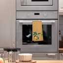 2 x Funky Y2K Orange Kitchen Towels, Trendy Preppy Disco Ball Orange Hand Towels for Kitchen Bathroom Dorm Decor, Retro Orange Fruit Dish Tea Towels Orange Hand Towels for Bathroom 16x24 Inch