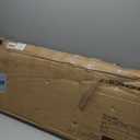 SONGMICS MAZIE Collection - 43 Inches Folding Storage Ottoman Bench, Ottoman with Storage, Foot Rest Stool, Load 660 lb, for Living Room, Synthetic Leather, Brown ULSF703