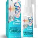 Tinnitus Relievers for Ringing Ears, Tinnitus Relief Spray, Ear Health Supplement Improves Hearing