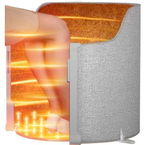 Under Desk Heater, Electric Foot Warmer for Office & Home, Portable Space Heater with Heated Floor Mat, Quiet Foot heater with Thermostat and Timer, Radiant Heater Indoor Use for Foot/Leg UEMUSI (Without Top Cover)