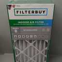Filterbuy 12x24x2 Air Filter MERV 8 Dust Defense (4-Pack), Pleated HVAC AC Furnace Air Filters Replacement (Actual Size: 11.38 x 23.38 x 1.75 Inches)