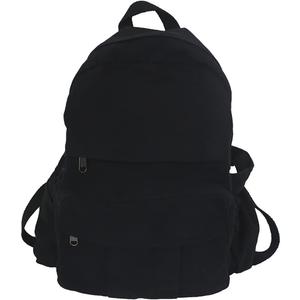 GAXOS Laptop Backpack for Women Travel Canvas Backpack for Women Vintage Black Aesthetic Backpack for School