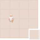 Play Platoon Non-Toxic Large Baby Play Mat for Floor, 16 Tile 96 x 96 inch - Extra-Thick Interlocking Foam Floor Tiles 24 x 24 in Puzzle Mat Pieces with Border, Playmat Rug for Kids - Savanna Print