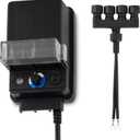 Alpine Corporation Outdoor 60 Watt Transformer with Photo Cell and Timer for Ponds and Fountains